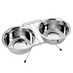 Dogman Matbar 2 skålar Metall