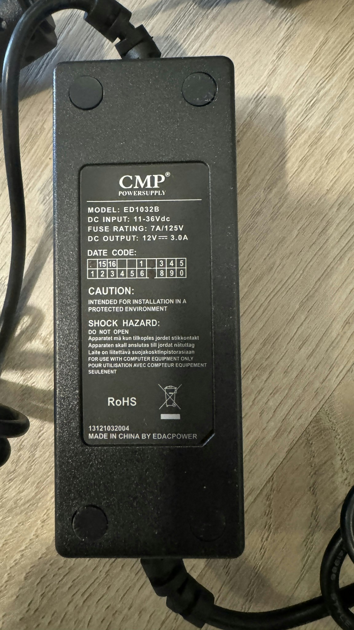 CMP ED1032B Power Supply 12 V