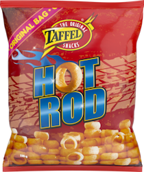 Taffel - Hot Rod kryddade potatisring 115g
