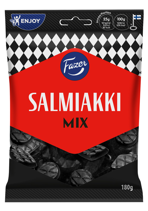 Fazer- Salmiakmix 180g - Salmiakki mix