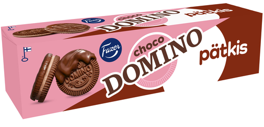 Fazer - Domino choco Pätkis mjölkchokladöverdragna fylld kakaokex 180g