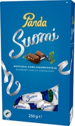Panda - Suomi mjölkchokladpraliner med blåbär 250g