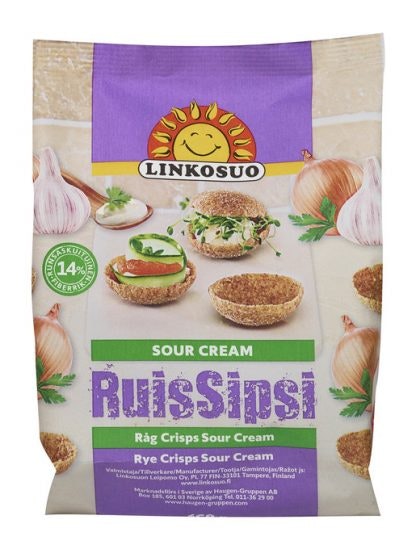 Linkosuo - Rågchips Sour cream 150g