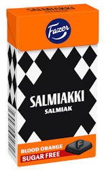 Fazer - Salmiakki Blood orange pastill 40g sockerfri KORT DATUM 10/12