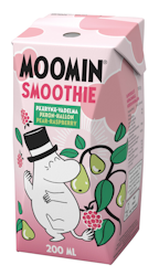 Moomin - päron-hallon smoothie 200ml