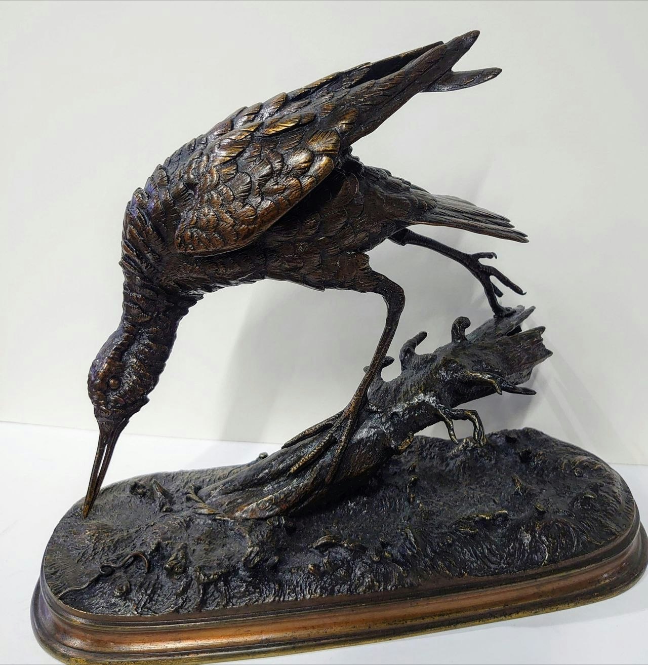 Bronse skulptur av Ferdinand Pautrot
