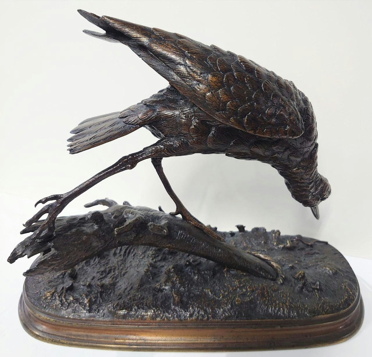 Bronse skulptur av Ferdinand Pautrot