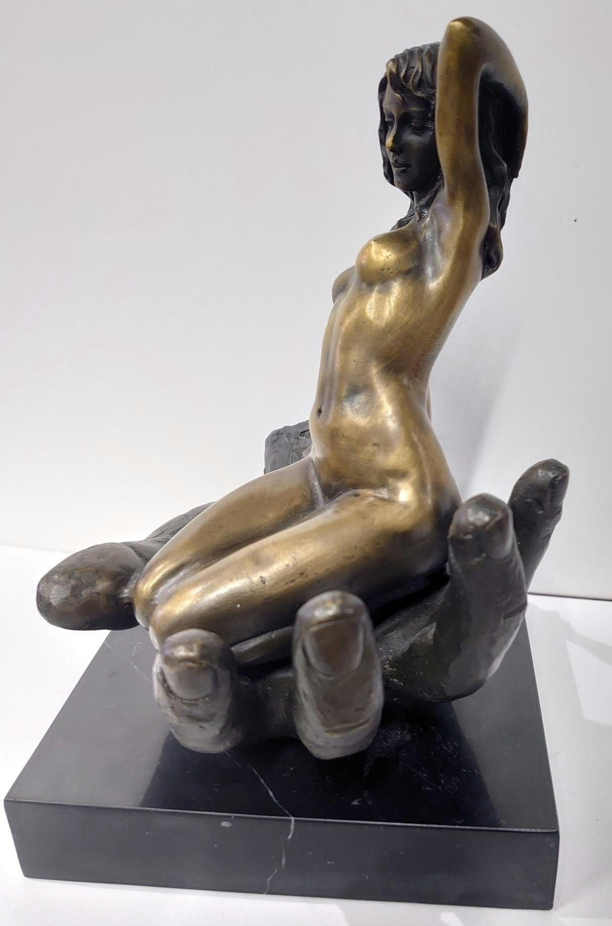 Naken Dame i bronse