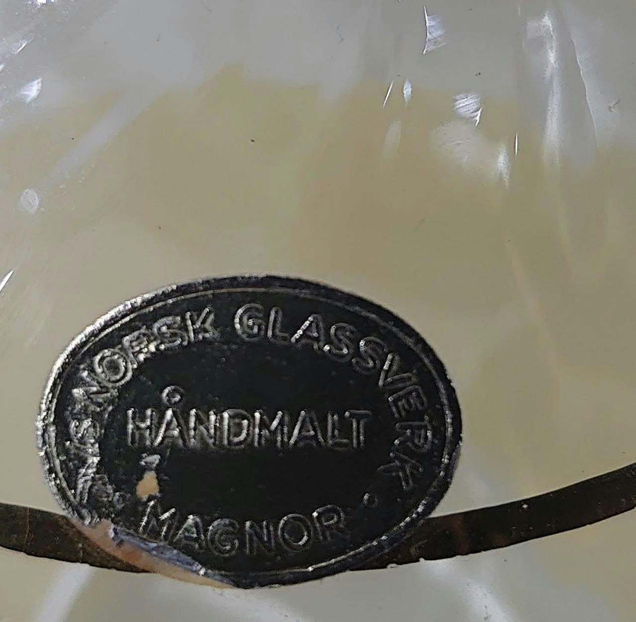 Karaffel og Glass i Pulverglass fra Magnor