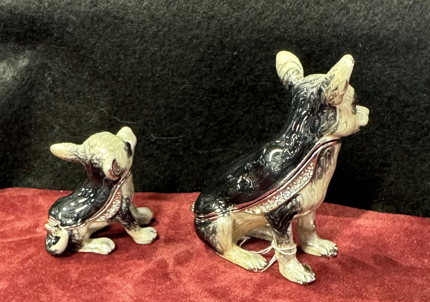 Smykkeboks Chihuahua med valp