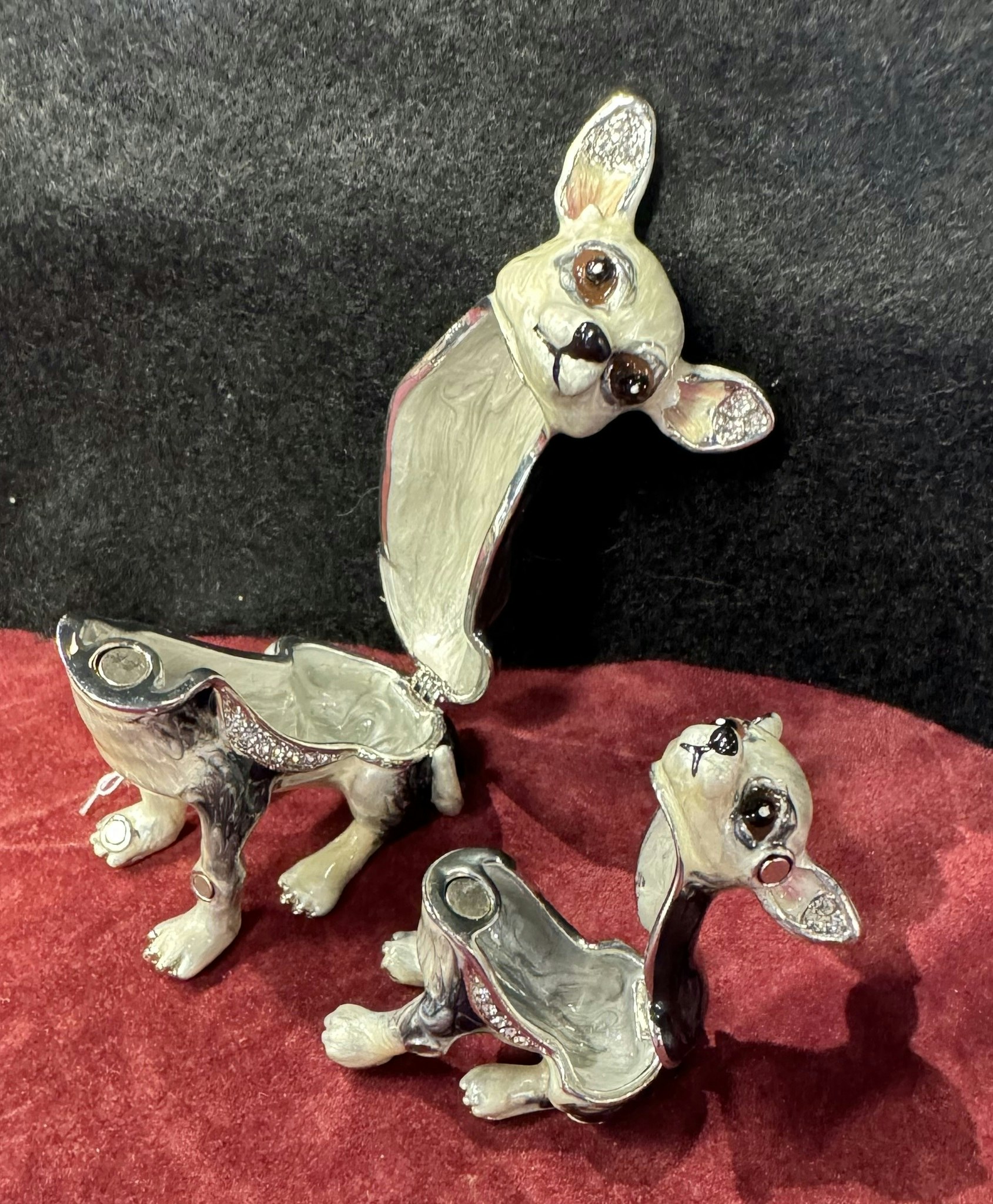 Smykkeboks Chihuahua med valp