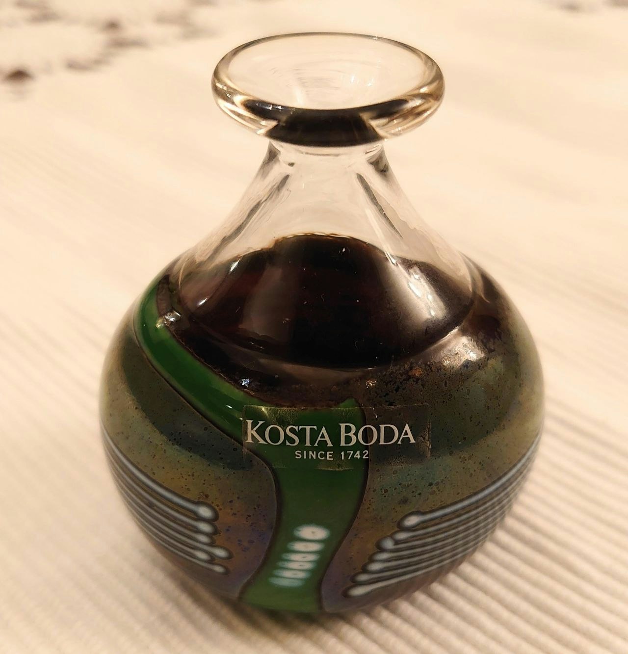 Kunstglass Kosta Boda Bertil Vallien signert