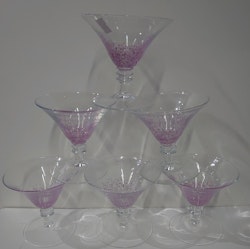 6 stk. Flotte Desserglass.