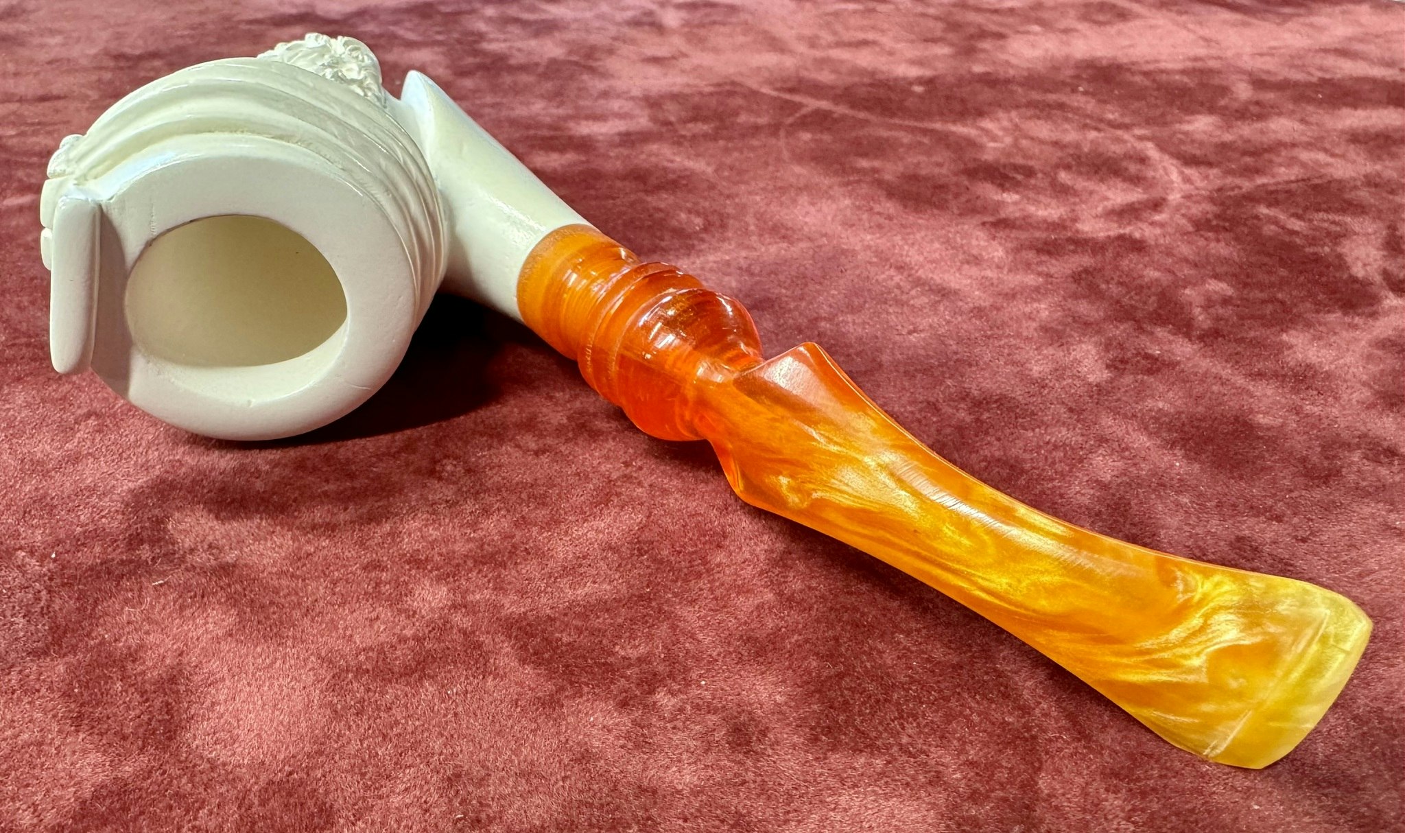 Meerschaun pipe i futurale