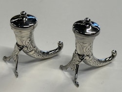 Salt og Pepper Horn i Sølv