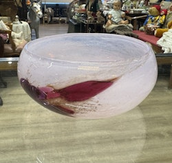 Pen kunstglass bolle/skål