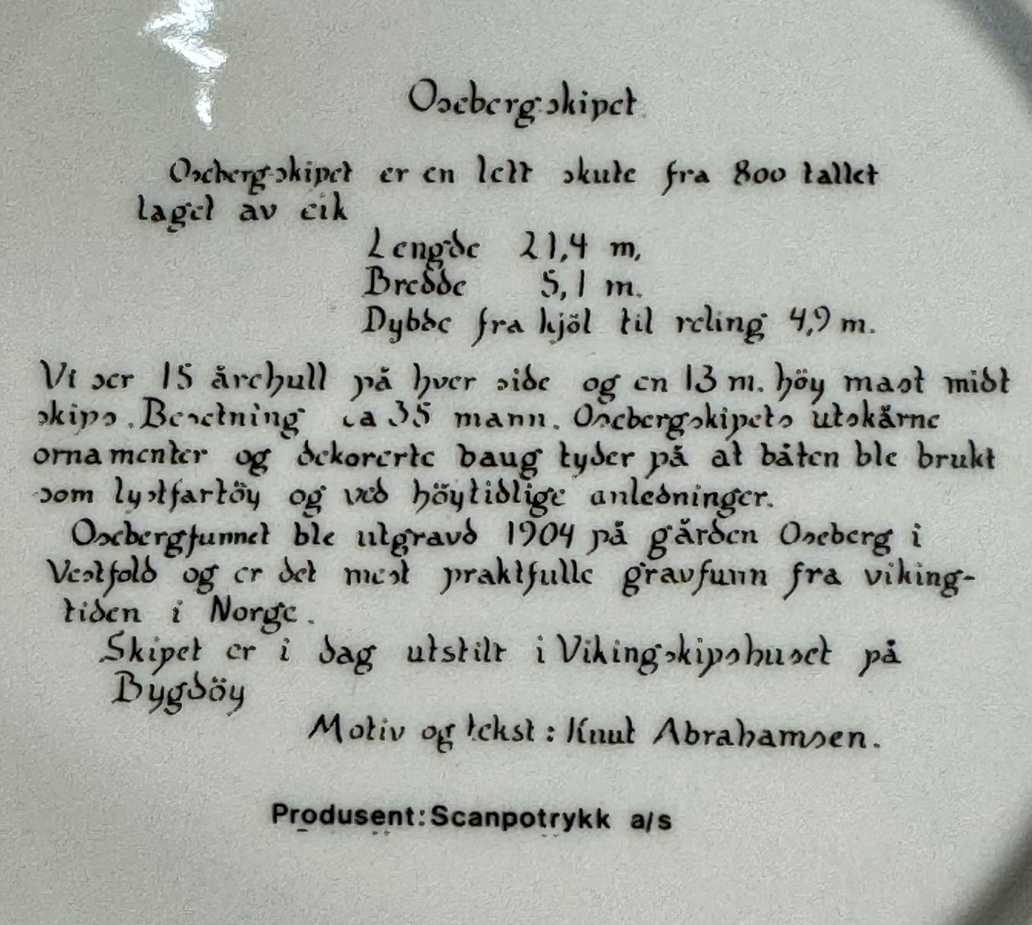 Platte Osebergskipet