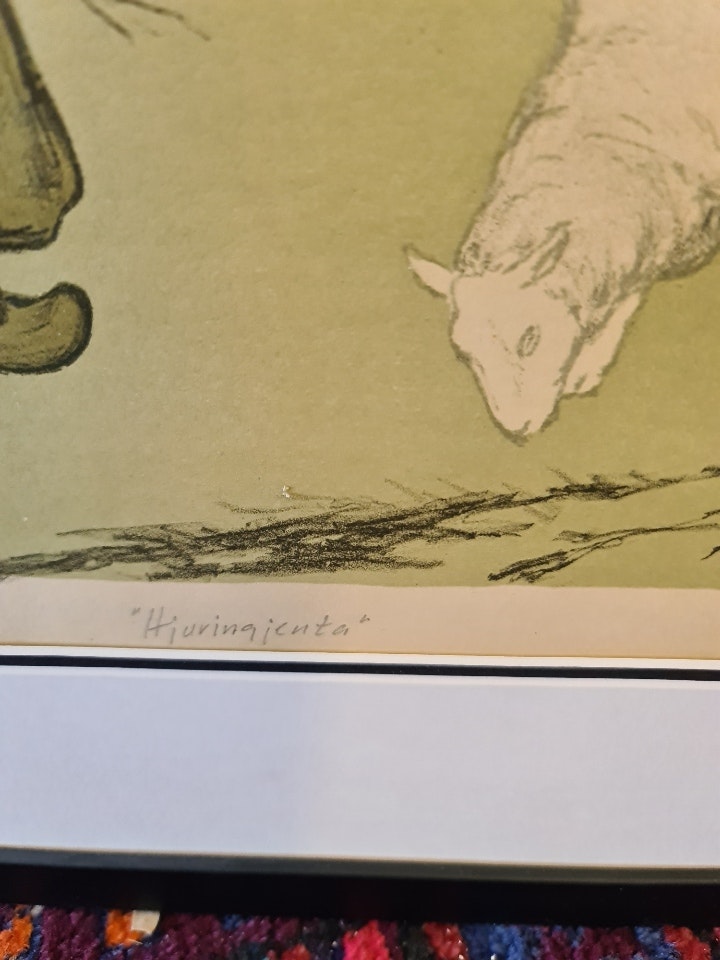 Harald Kihle Sig. nummerert , litografi