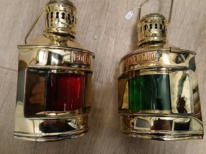 Lanterner i messing polerte og fine
