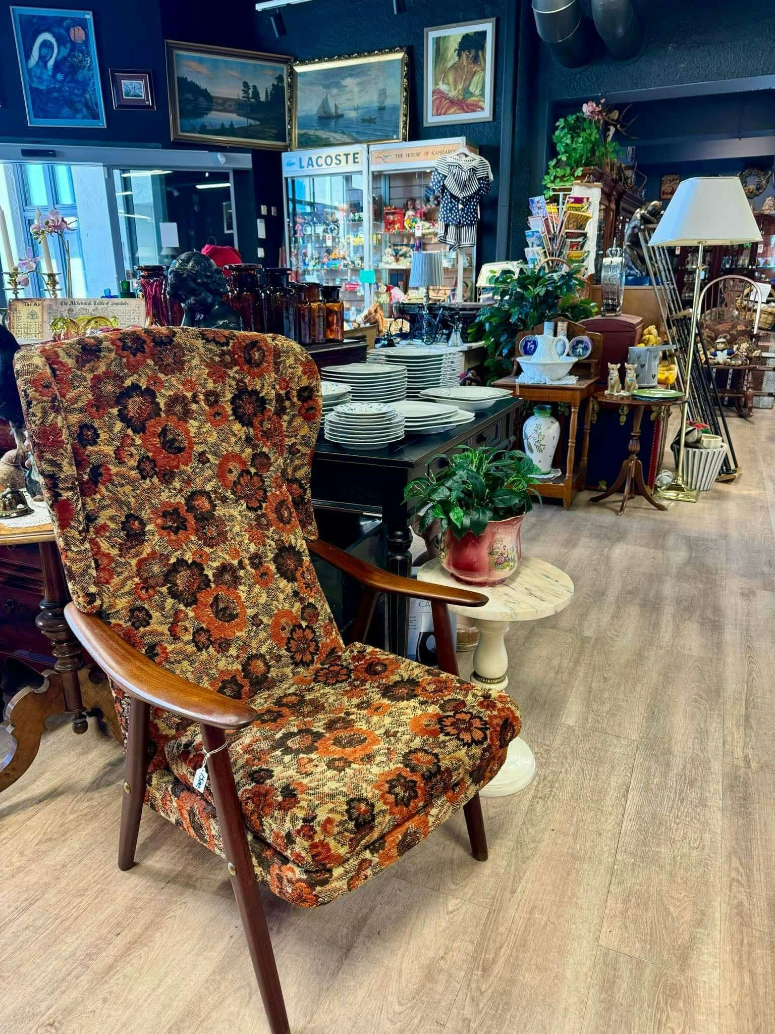 Ørelappstol , Lenestol , retro , vintage ,