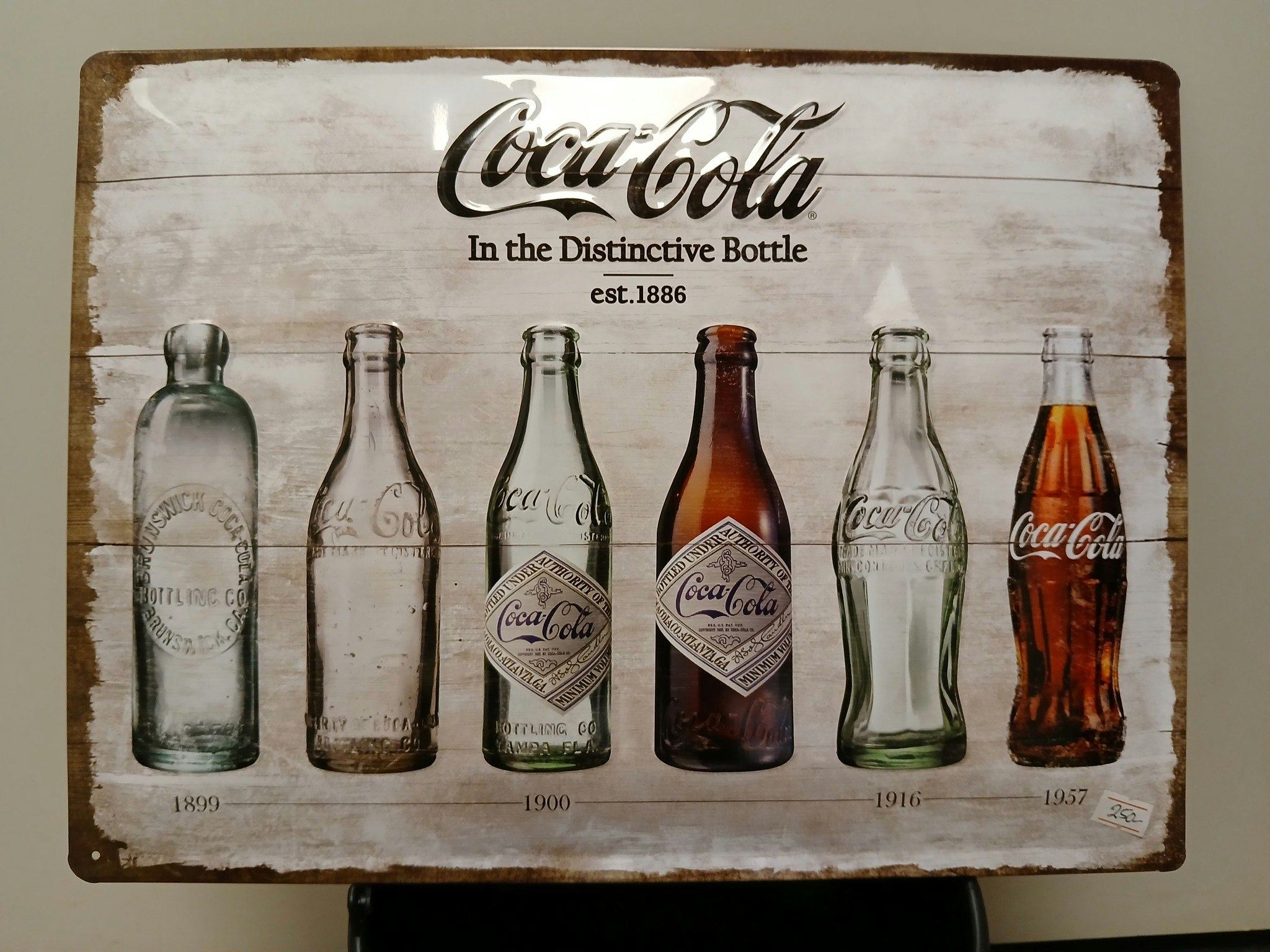 Coca Cola , metalskilt