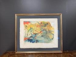 Salvador Dali stor fin litografi , 81x68 cm ,