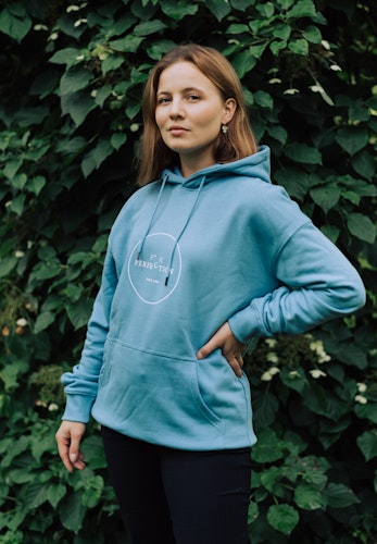 Pastel blue unisex hoodie