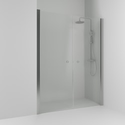 Svedbergs skoga nischdusch rak 178x198 alu matt/frostglas dubbel