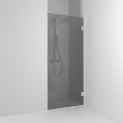 Svedbergs 180° nischdusch 88,5x200 krom/rökglas