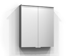 Svedbergs bloc spegelskåp 60x71,6x15,1 grå led el 2hyll