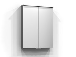 Svedbergs bloc spegelskåp 55x71,6x15,1 grå led el 2hyll