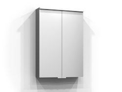 Svedbergs bloc spegelskåp 50x71,6x15,1 grå led el 2hyll