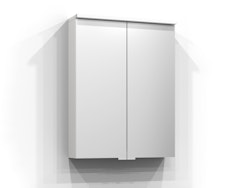 Svedbergs bloc spegelskåp 55x71,6x15,1 vit led el 2hyll tvlj