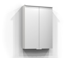 Svedbergs bloc spegelskåp 50x71,6x15,1 vit led el 2hyll tvlj