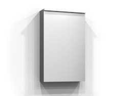 Svedbergs bloc spegelskåp 45x71,6x15,1 grå led el 2hyll