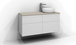 Svedbergs bänkskiva kvarts 120x45 höger