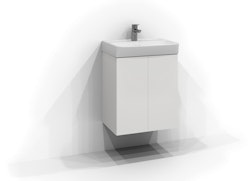Svedbergs bloc underdel plan 50x57x35 vit 2dörr