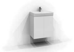 Svedbergs bloc underdel plan 55x57x35 vit 2dörr