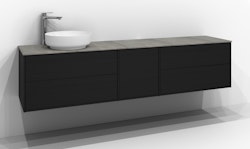 Svedbergs epos underdel plan 200x45 svart ask 2+1+2l