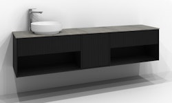 Svedbergs epos underdel rand 200x45 svart ask 1+1+1l öppen push