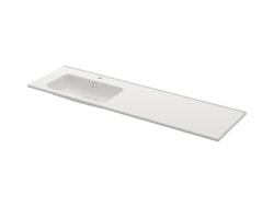 Svedbergs tvättställ nerby 160x45 vit vänster
