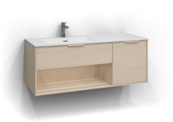 Svedbergs epos underdel relief 120x45 vit ask 1+1l öppen förvaring