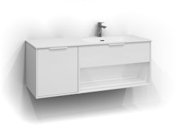 Svedbergs epos underdel relief 120x45 vit 1+1l öppen förvaring