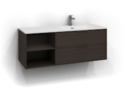 Svedbergs epos underdel relief 120x45 brun ask 2+0l öppen förvaring