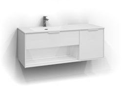 Svedbergs epos underdel relief 120x45 vit 1+1l öppen förvaring