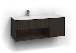 Svedbergs epos underdel rand 120x45 brun ask 1+1l öppen förvaring push
