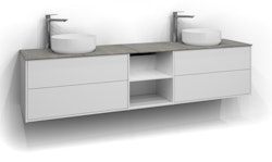 Svedbergs epos underdel plan 200x45 vit 2+0+2l öppen förvaring