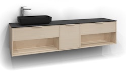 Svedbergs epos underdel relief 200x45 vit ask 1+1+1l öppen förvaring