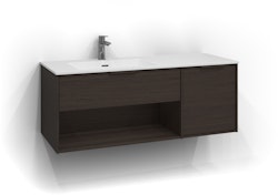 Svedbergs epos underdel relief 120x45 brun ask 1+1l öppen förvaring