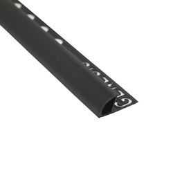 Kakellist pl. rund 12mm svart